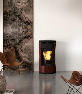Edilkamin Cherie Up Staal - Bordeaux