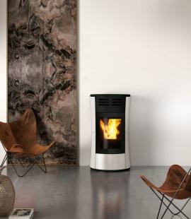 Edilkamin Cherie Up Staal - Wit